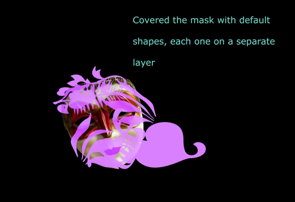 Creation of The Good and the Evil Mask: Step 3